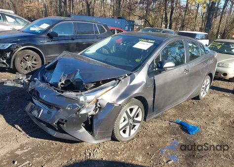 2017 Toyota Prius Three Touring from USA, damaged, VIN JTDKARFU4H3537226
